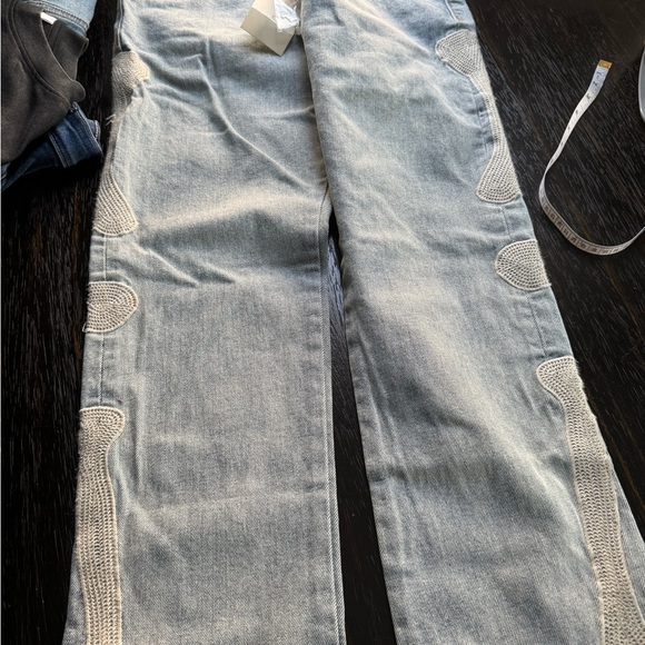 MNML Embroidered Jeans NWT Size 30 - Picture 3 of 6